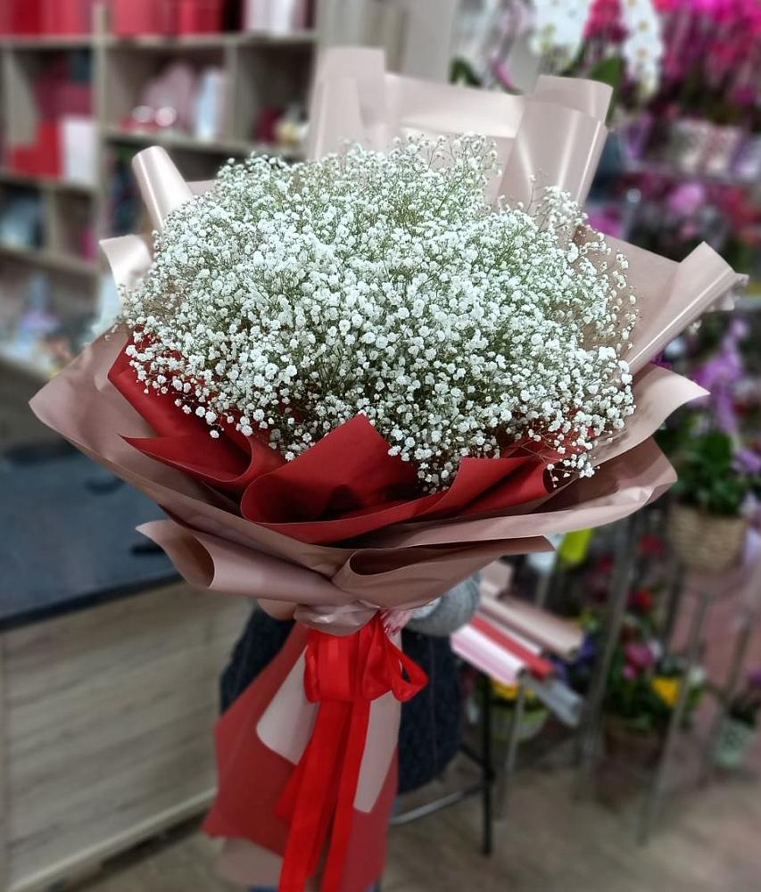 Букет Белые хлопья в Соликамске Букет цветов из: Гипсофила в Соликамске