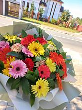Букет цветов из:  Герберы #REPLACE_PRED# Соликамске