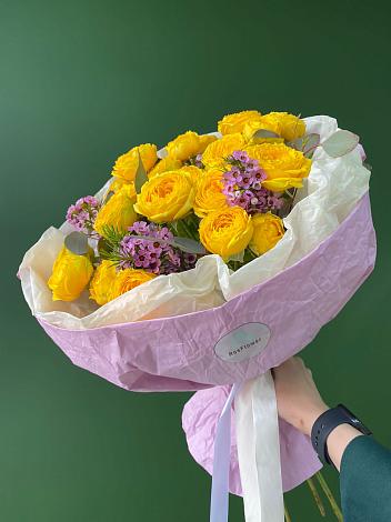 Букет Кустовые желтые розы в Соликамске