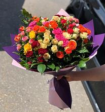 Букет Микс из разноцветных кустовых роз #REPLACE_PRED# Соликамске